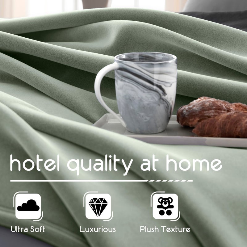 Vellux 1B05556 Orignal Full/Queen Moss Blanket, Green - Image 4